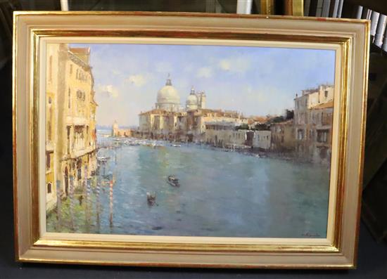 § Matthew Alexander (b. 1953) The Grand Canal, Venice 23.5 x 35.5in.
